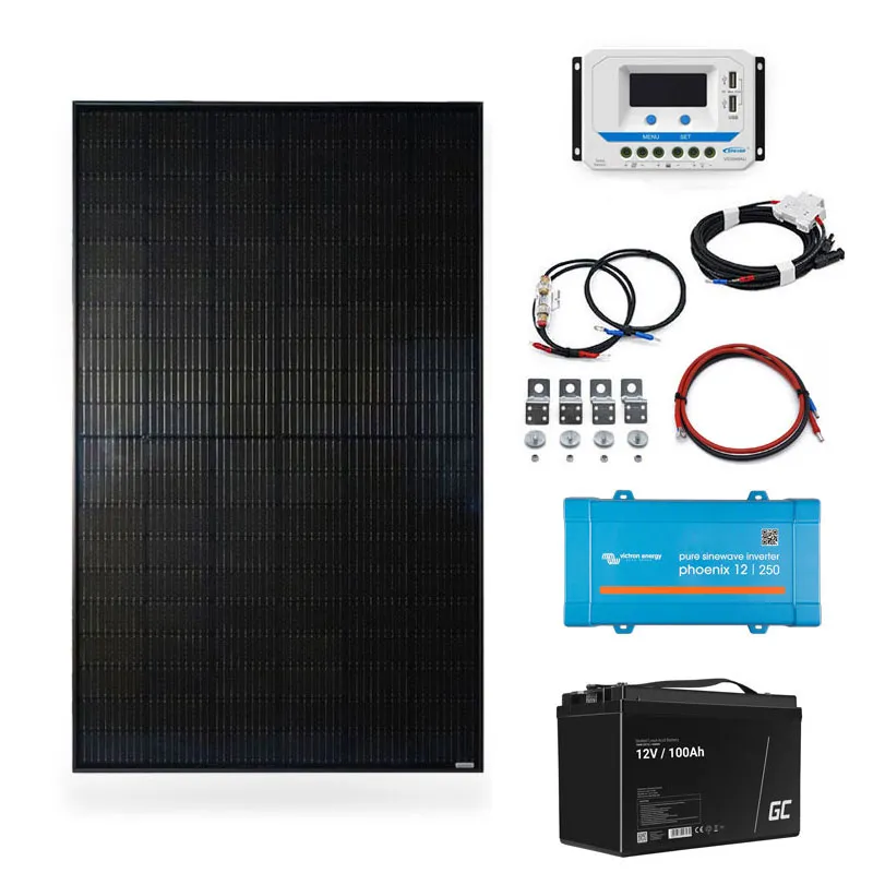 Sistem solar tip insulă 12V 250VA 240Wp 100Ah